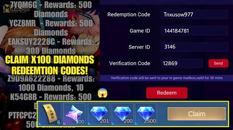 CLAIM FREE DIAMONDS REDEEM CODES TODAY .